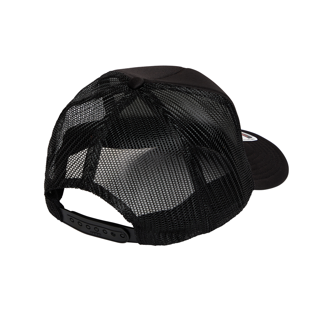 NAME THREE TRUCKER CAP - Black