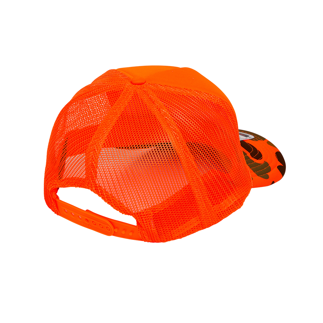 SIMPLE LIFE TRUCKER CAP - Orange / Camo