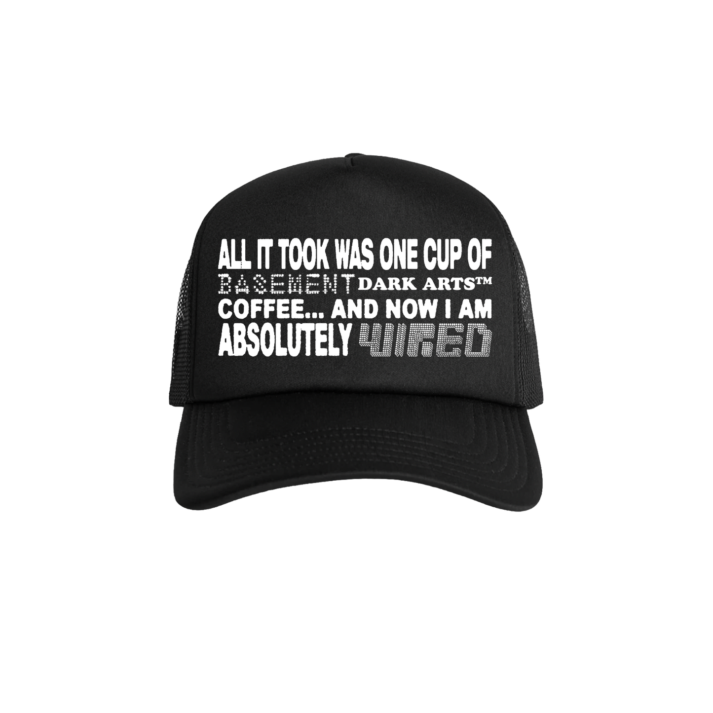 WIRED TRUCKER CAP - Black