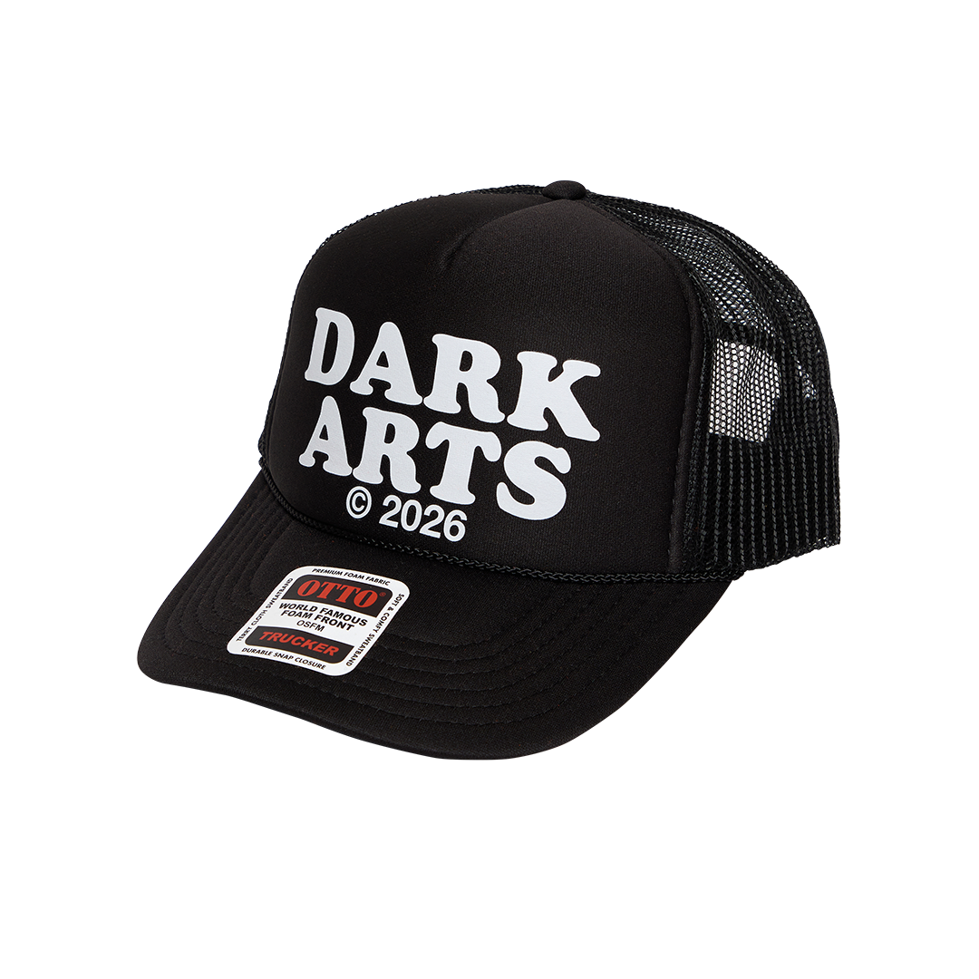 DARK ARTS TRUCKER CAP - Black