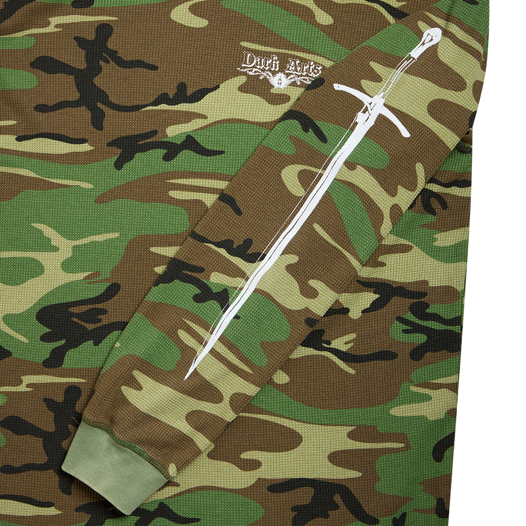LONGSWORD WAFFLE KNIT LONG-SLEEVE - Camo