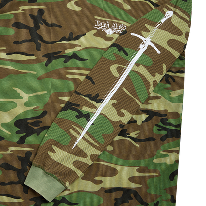 LONGSWORD WAFFLE KNIT LONG-SLEEVE - Camo