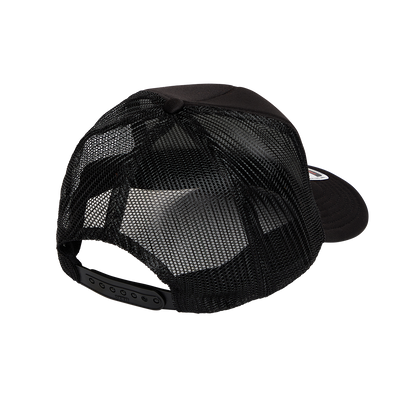 NAME THREE TRUCKER CAP - Black