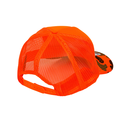 SIMPLE LIFE TRUCKER CAP - Orange / Camo